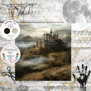 Decoupage Dracula Castle in Irland Seidenpapier
