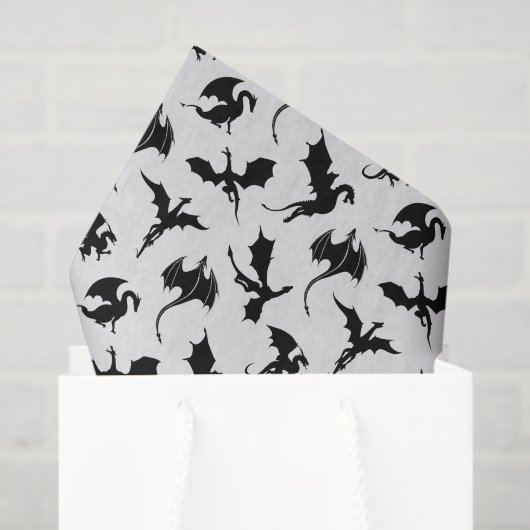 Decoupage Dragon Seidenpapier (Geschenktüte)