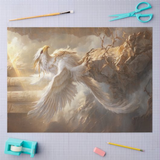 Decoupage Dramatic Griffon ancient Columns Royal Seidenpapier (Basteln)