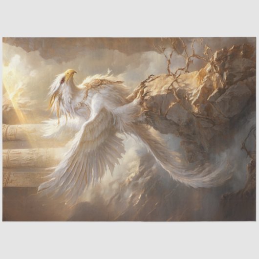 Decoupage Dramatic Griffon ancient Columns Royal Seidenpapier (Vorderseite)