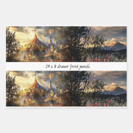 Decoupage Drawer Front Big Top Carnival Panel Geschenkpapier Set