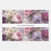 Decoupage Drawer Front Panel French Country Floral Geschenkpapier Set (Vorderseite)