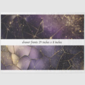 Decoupage Drawer Fronts 29x8 Geometric Cosmic Seidenpapier (Vorderseite)