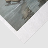 Decoupage Easter Skating Rabbit Duo 11x14 Canvas  Seidenpapier (Ausschnitt)