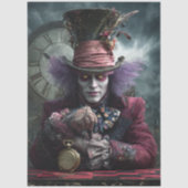Decoupage Eccentric Timekeeper Fantasy Portrait Seidenpapier (Vorderseite)