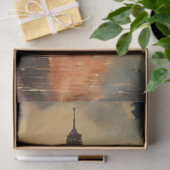 Decoupage Eiffel Tower Paris Nightscape Seidenpapier (Geschenk)