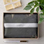 Decoupage - Ein Single rosa rosa Rosa auf schwarz  Seidenpapier (Geschenk)