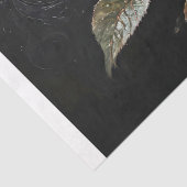 Decoupage - Ein Single rosa rosa Rosa auf schwarz  Seidenpapier (Detail)