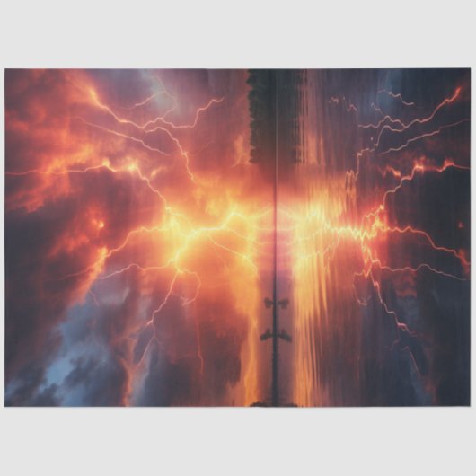 Decoupage Electric Reverie Lightening Show  Seidenpapier (Vorderseite)