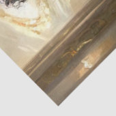 Decoupage Elegant Lady Red Dress & Standard Poodle Seidenpapier (Ausschnitt)