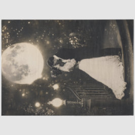 Decoupage Elegante Couple Tanzen im Mondschein Seidenpapier