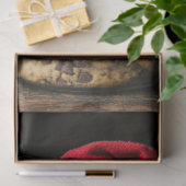 Decoupage Elf oben auf eine Schokolade Cookie Jar Seidenpapier (Geschenk)