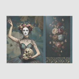 Decoupage/Ephemera Sheet Vitnage Gothic Style Seidenpapier