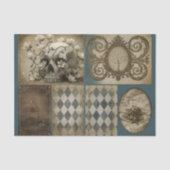 Decoupage/Ephemera Sheet Vitnage Gothic Style Seidenpapier (Vorderseite)