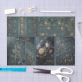 Decoupage/Ephemera Sheet Vitnage Gothic Style Seidenpapier (Handwerk)