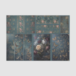 Decoupage/Ephemera Sheet Vitnage Gothic Style Seidenpapier