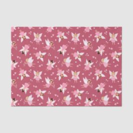 Decoupage Fairy Birthday Party Pink Seidenpapier