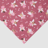 Decoupage Fairy Birthday Party Pink Seidenpapier (Ausschnitt)