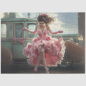 Decoupage Fairy-Tale Whimsical Kleid Valentine Seidenpapier (Vorderseite)