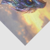 Decoupage Fantastische Lila Crow like Bird Seidenpapier (Ausschnitt)