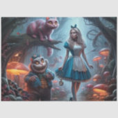 Decoupage Fantasy Girl Enchanted Mushroom Forest Seidenpapier (Vorderseite)