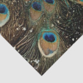 Decoupage Fantasy Pfau Frau Teals Federn Seidenpapier (Ausschnitt)