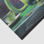 Decoupage Fantasy Tea Party Alice Wonderland Cat Seidenpapier (Ausschnitt)