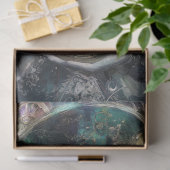 Decoupage Fantasy Timekeeper Girl and White Rabbit Seidenpapier (Geschenk)