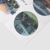 Decoupage Farm Life 4" Coaster Set Rustic  Seidenpapier (Detail)