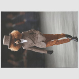 Decoupage Fashion Runway Standard Poodle in Style Seidenpapier