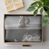 Decoupage Fashion Show White Cat White Outfit Seidenpapier (Geschenk)