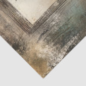 Decoupage-Ferkel in einem rustikalen Fenster-Gesch Seidenpapier (Ausschnitt)