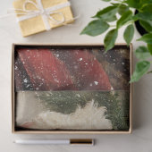 Decoupage Festive Santa Claus Holly Tree Seidenpapier (Geschenk)