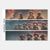 Decoupage Firefighter Tribute Handsaws  Geschenkpapier Set (Vorderseite 2)