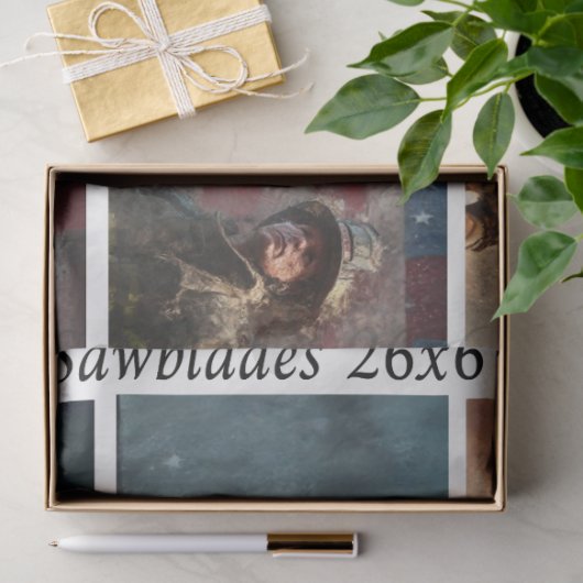 Decoupage Firefighter Tribute Handsaws  Seidenpapier (Geschenk)