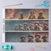 Decoupage Firefighter Tribute Handsaws  Seidenpapier (Basteln)