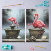Decoupage Flamingo Collection Seidenpapier (Basteln)