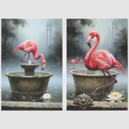Decoupage Flamingo Collection Seidenpapier