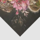 Decoupage Floral Crowned Raccoon Regal Kostüm Seidenpapier (Ausschnitt)