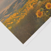 Decoupage Floral Sunflower Hot Air Ballonfahrt Seidenpapier (Ausschnitt)