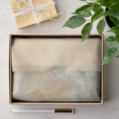 Decoupage Floral Tan Vermillion Blassgelbes Blau | Seidenpapier (Geschenk)