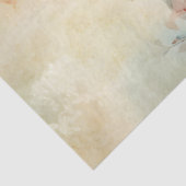 Decoupage Floral Tan Vermillion Blassgelbes Blau | Seidenpapier (Ausschnitt)