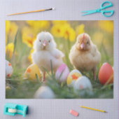 Decoupage Fluffy Chicks Pastellfarben Ostern Seidenpapier (Basteln)