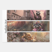 Decoupage Fox Forest Scenes Handsaw Panels Geschenkpapier Set (Vorderseite 2)