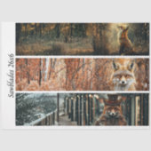 Decoupage Fox Forest Scenes Handsaw Panels  Seidenpapier (Vorderseite)