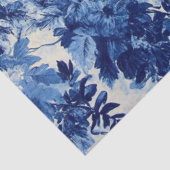 Decoupage French Country Wallpaper Blue White Seidenpapier (Ausschnitt)
