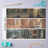 Decoupage Fuchs Wald Szenen Handsäge Paneele  Seidenpapier (Basteln)