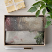 Decoupage funkelnder Weihnachtsmann  Seidenpapier (Geschenk)