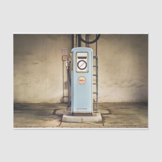 Decoupage Gas Pump Seidenpapier (Vorderseite)