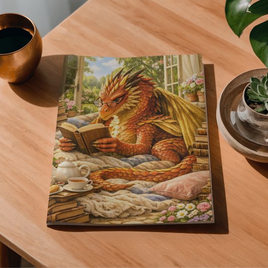 Decoupage Gemütliches Lesen Drache Seidenpapier